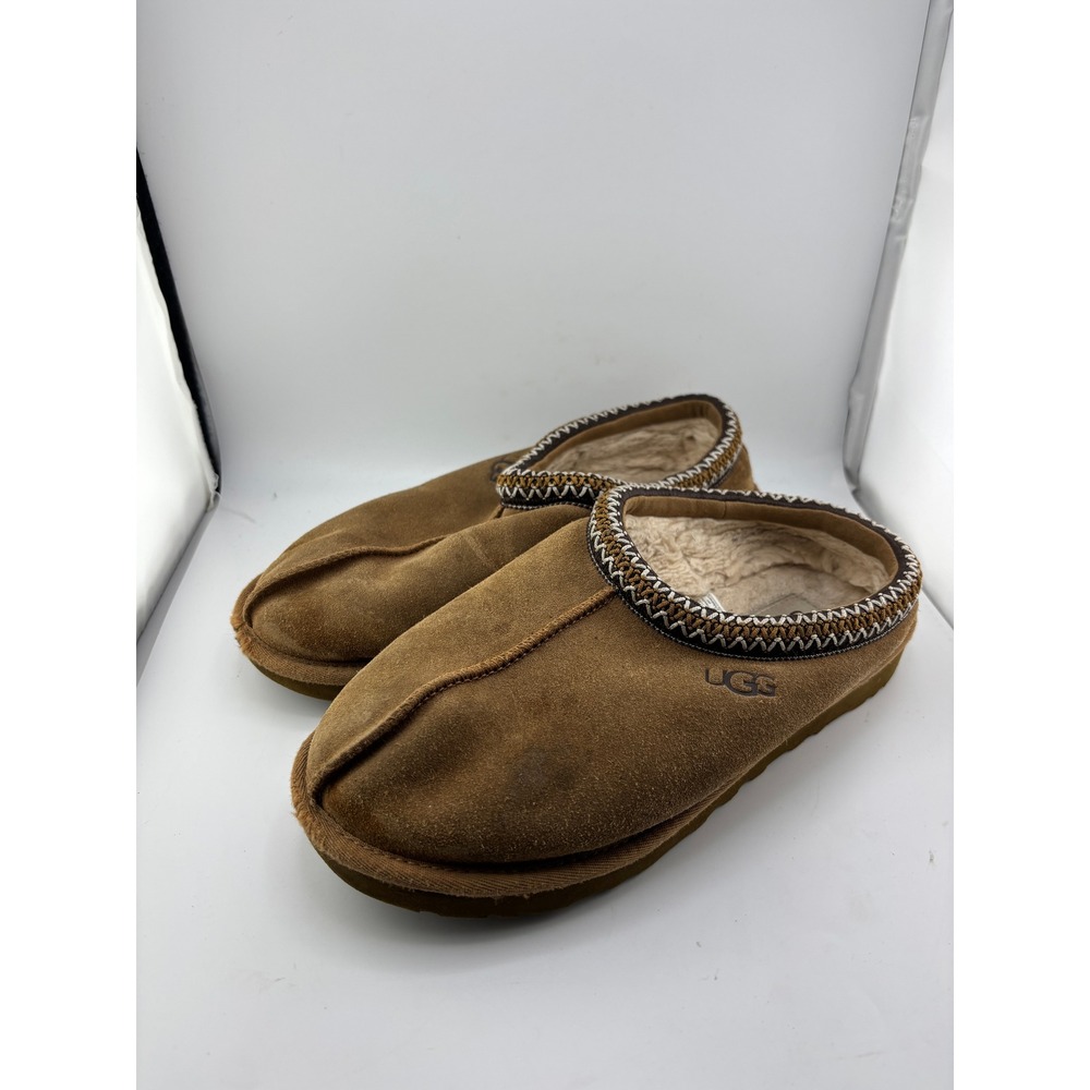 UGG Tasman Chestnut Suede Slippers Mens Size 7 Brown 5950 Slip On Shoes